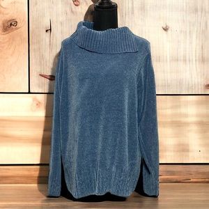 Studio Works Blue Cowl Neck Sweater XL